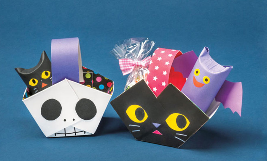 壁面飾りハロウィンバッグ24セット 製作キット お菓子入れかばん