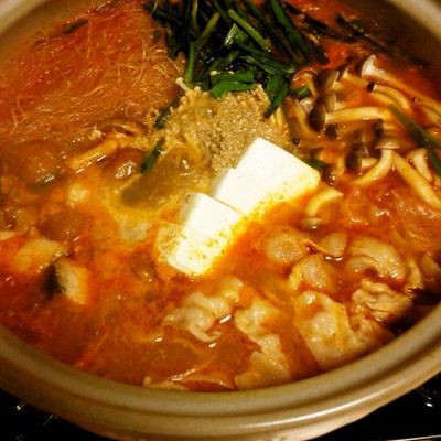 野菜たっぷり韓味噌だれの無水鍋大源味噌