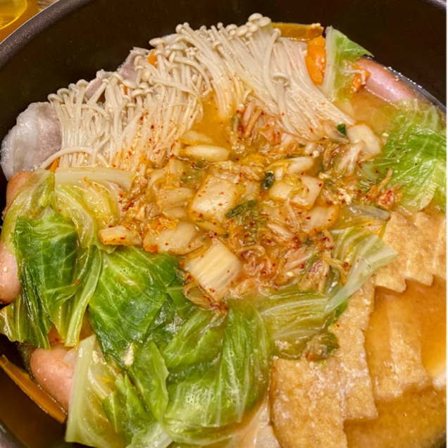 豚肉と大根のキムチ鍋 2021-11-21 – シニアのレシピ