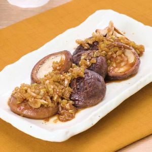 魚焼きグリルで！生しいたけのバター醤油焼き