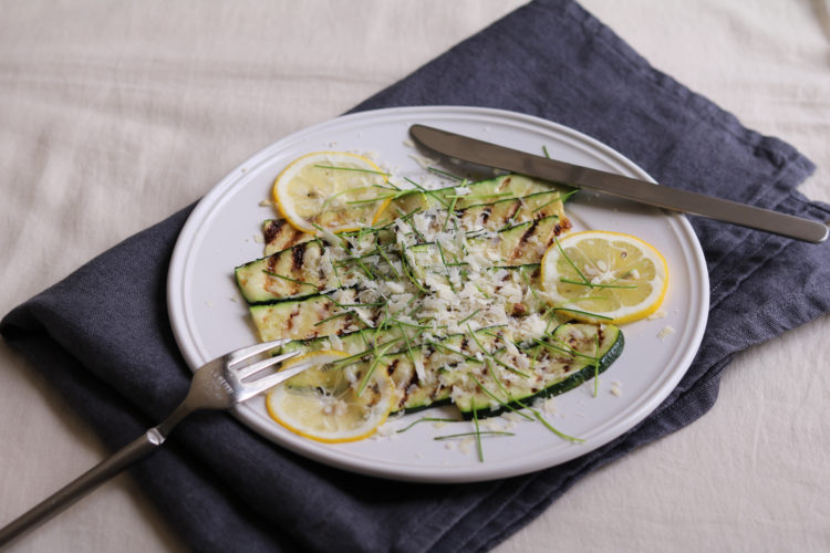 ズッキーニとしらすのカルパッチョ