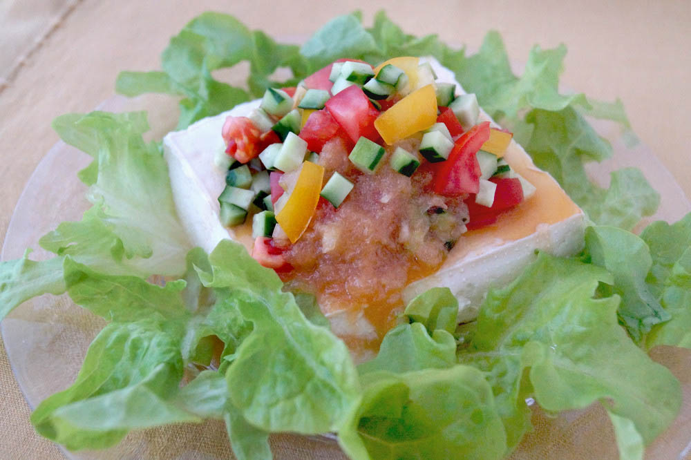 トマト、キュウリ、豆腐を使った「和風イタリアサラダ」 - オレシピ - 俺のレシピはお前のレシピ