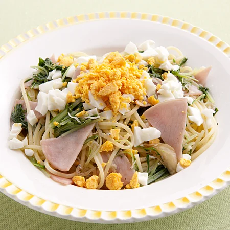 レタスのごま豆乳サラダスープパスタ