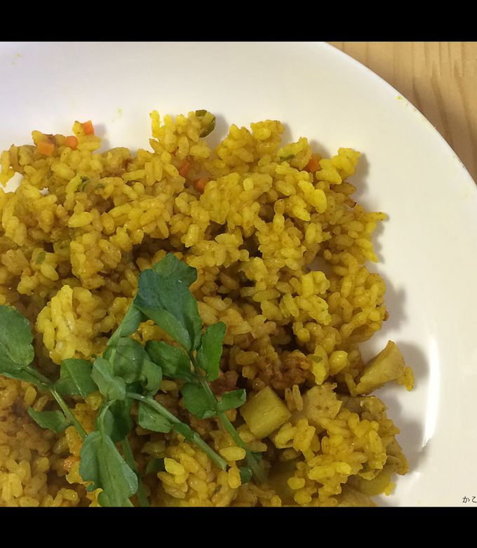 フライパンで作る♪ スパイスカレーピラフ