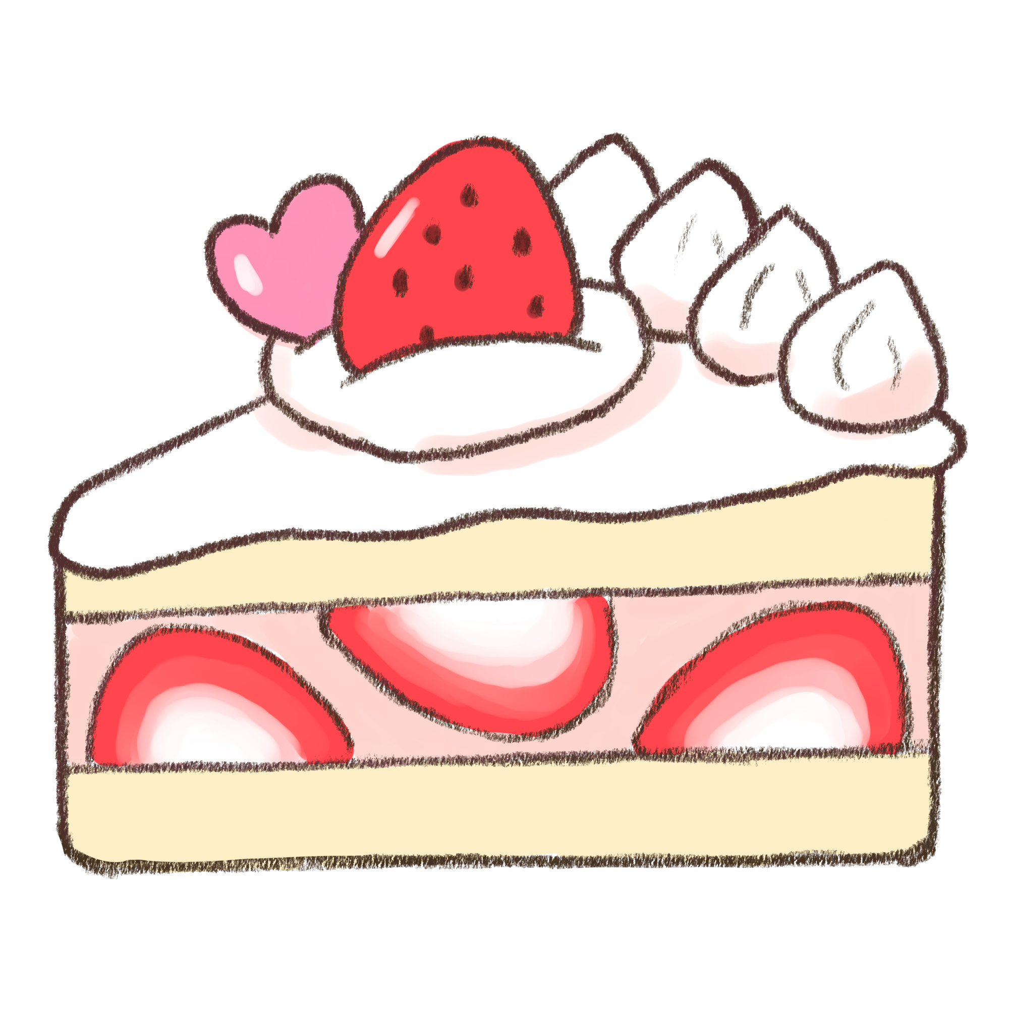 かわいい苺のスイーツの背景イラストのイラスト素材110635922- PIXTA