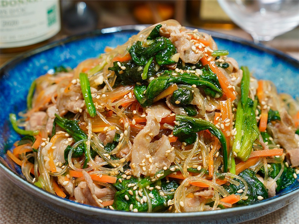 豆苗チャプチェ簡単時短節約作り置きコスパ最強主菜: 作り置き＆スピードおかず de おうちバル 〜yuu'sstylish bar〜 Powered by ライブドアブログ