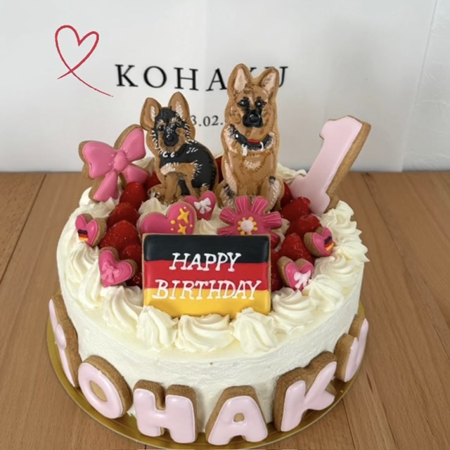 ☆オーダー☆名入れ！たっぷりジュエリー！宝石お誕生日ケーキお飾りセットアイシングクッキー専門店 Blue de roi ～ブルードロワ～