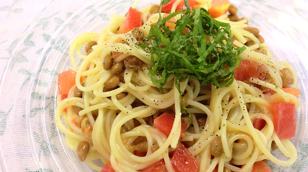 ウマッ！納豆トマトパスタ♪ by うめ27クックパッド簡単おいしいみんなのレシピが392万品