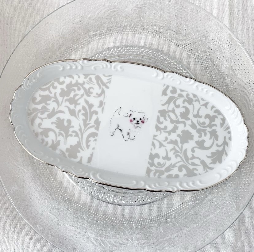 埼玉のポーセラーツのワークショップ：ポーセラーツで作る三段お重Craftie クラフティ