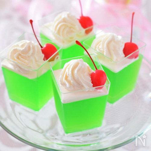 夏のフルーツゼリー♪