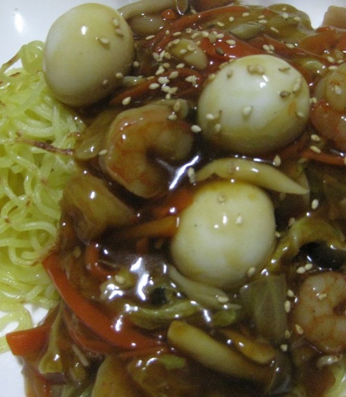 肉なしでも満腹！あんかけ焼きそば レシピ・作り方 by ゆうたんたんたまご - 楽天レシピ