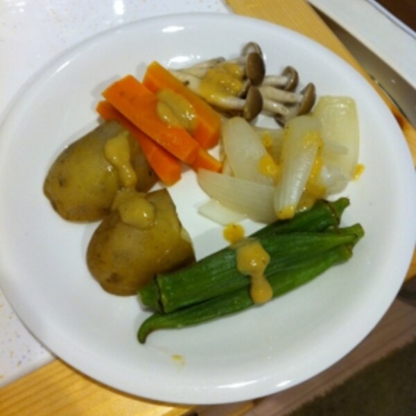 蒸し野菜に合うディップソース～和風ごま味