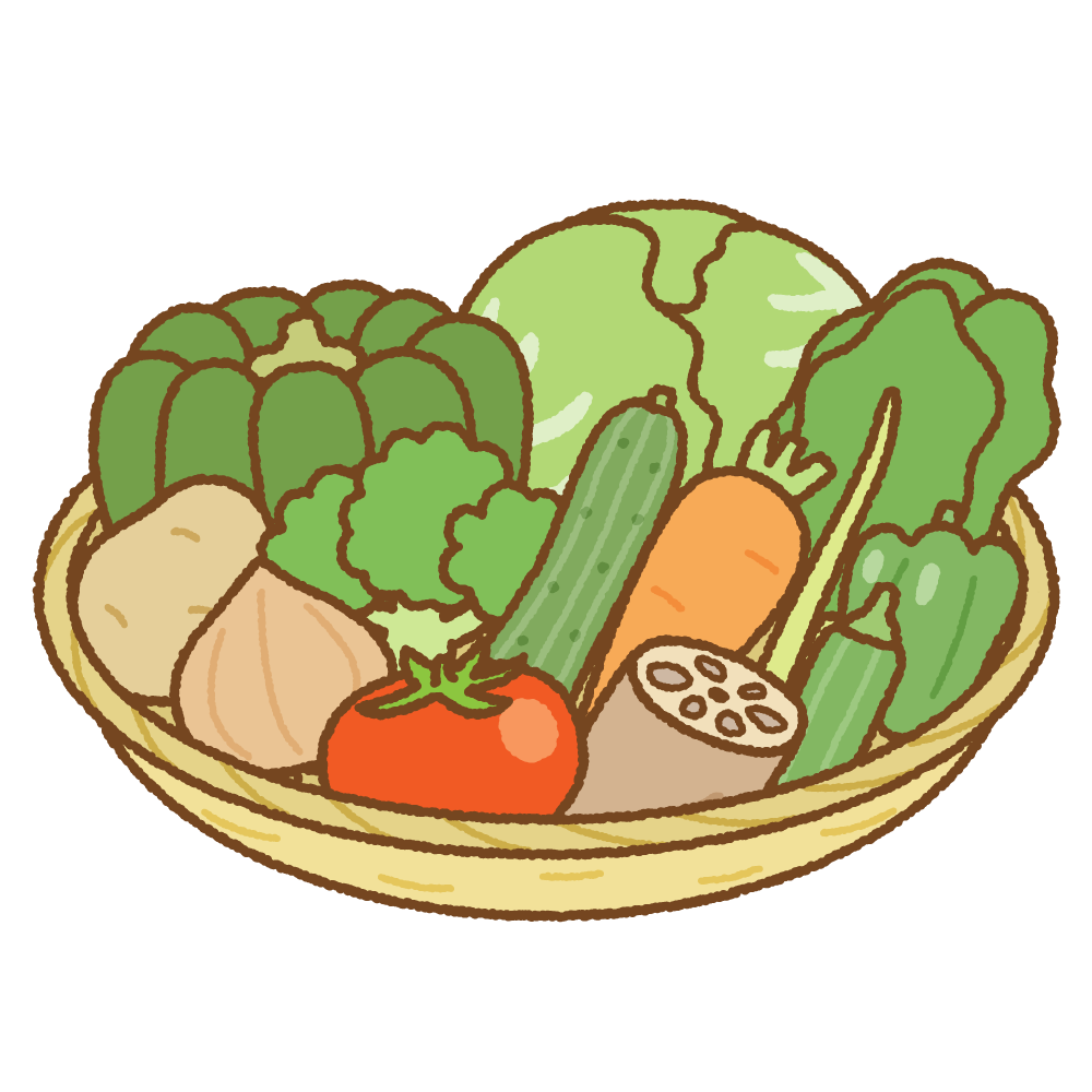 買い物かごの野菜のイラストのイラスト素材・ベクター Image 53832408