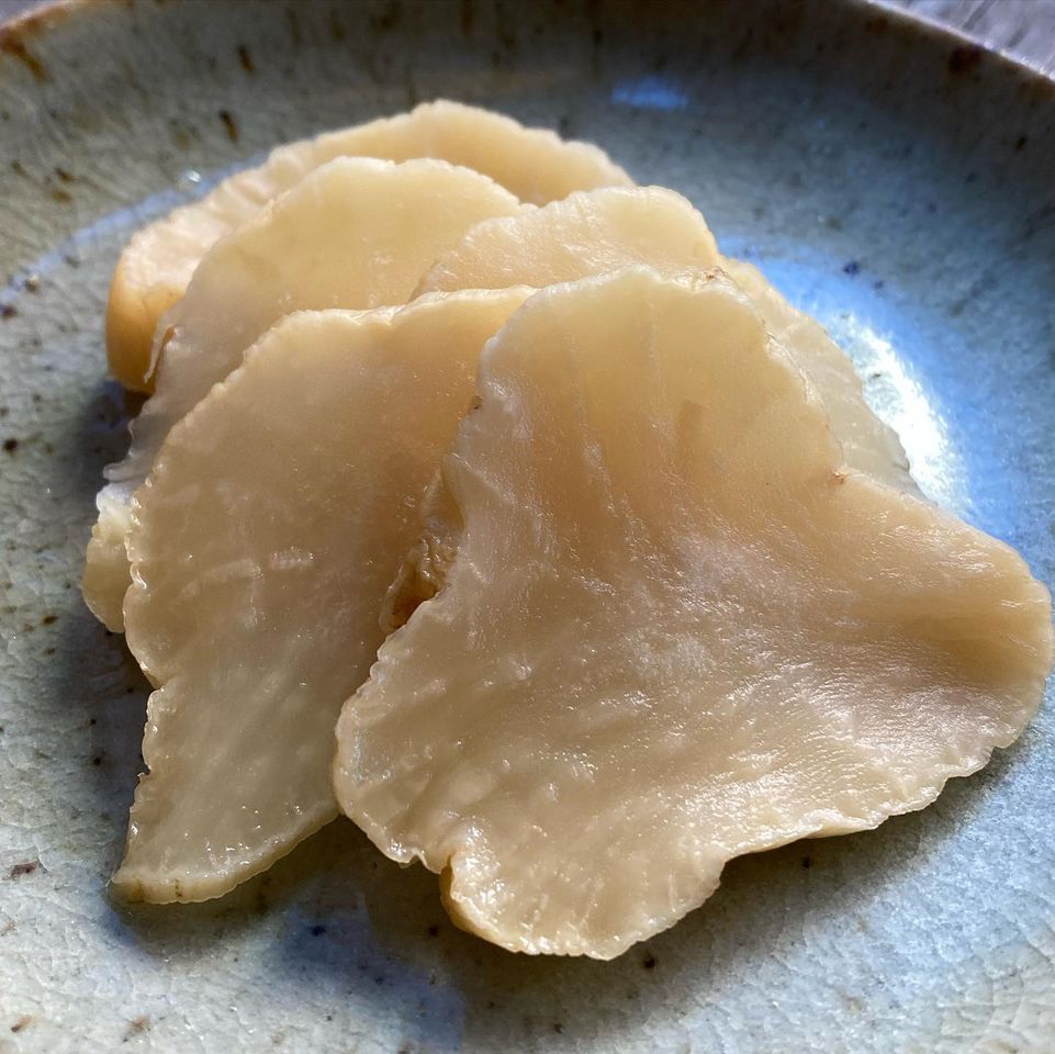 たくあんの甘味に♪柿の皮