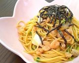 白菜とシーフードのアンチョビーパスタ