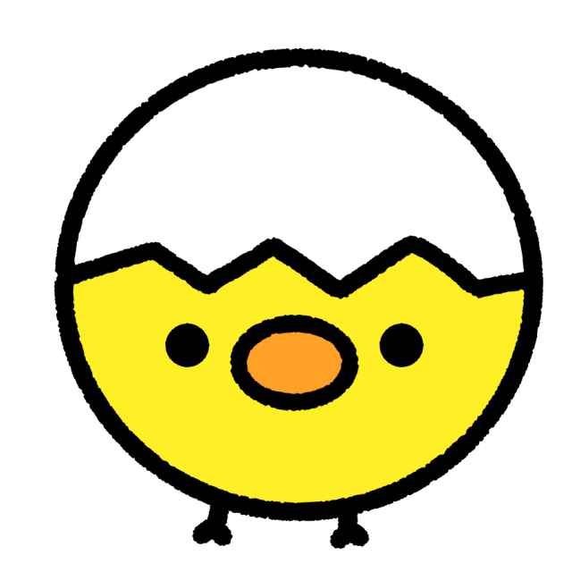 この卵を1ヶ月温めると・かわいいヒヨコが孵化しました