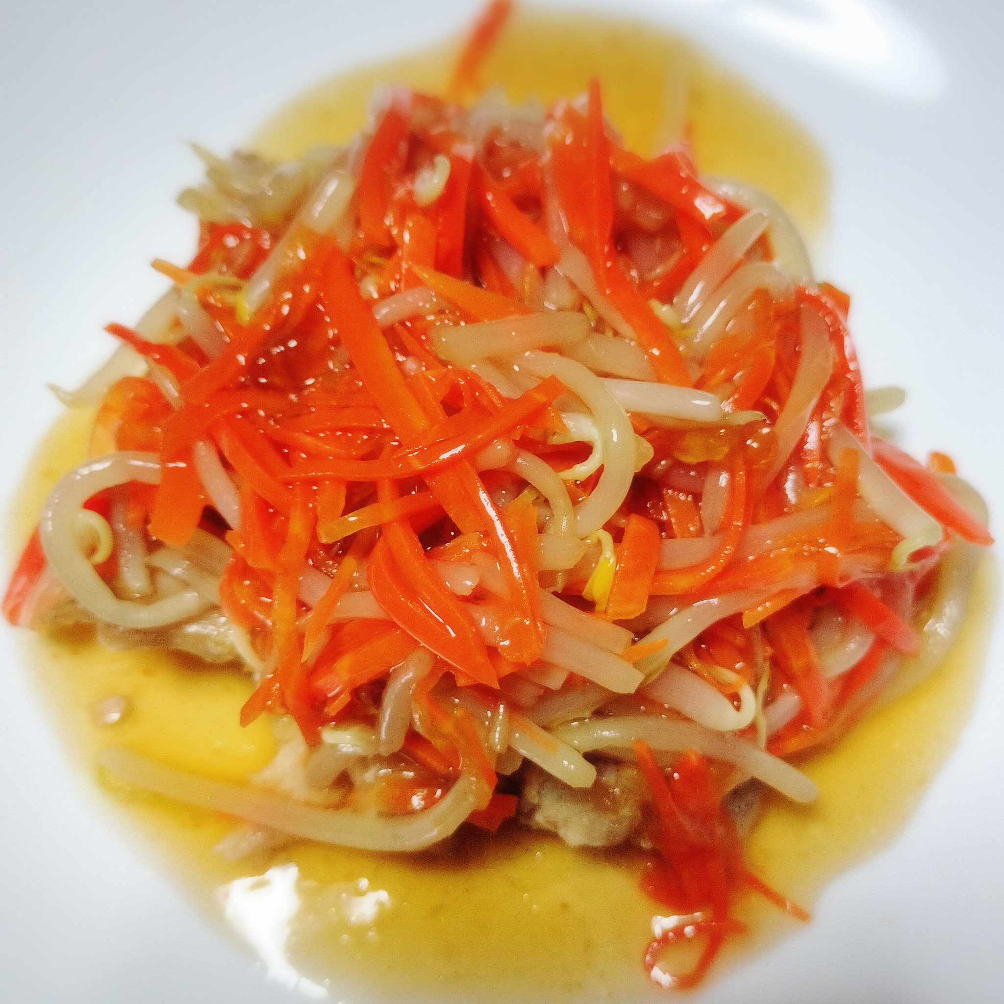 豚玉もやしの中華あんかけ簡単節約包丁不要