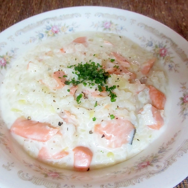 鮭ときのこのトマトリゾット