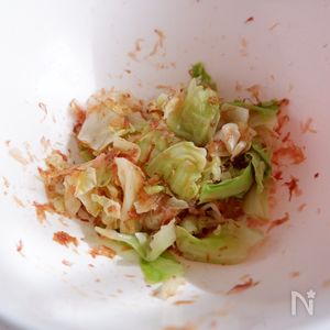キャベツのポン酢塩こんぶ
