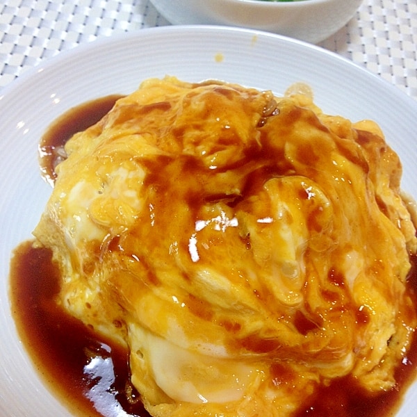 『こだわりソースの。半熟オムライス』カフェ風♡とろとろ卵♫