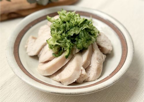 鶏ささ身のおろしきゅうりがけ