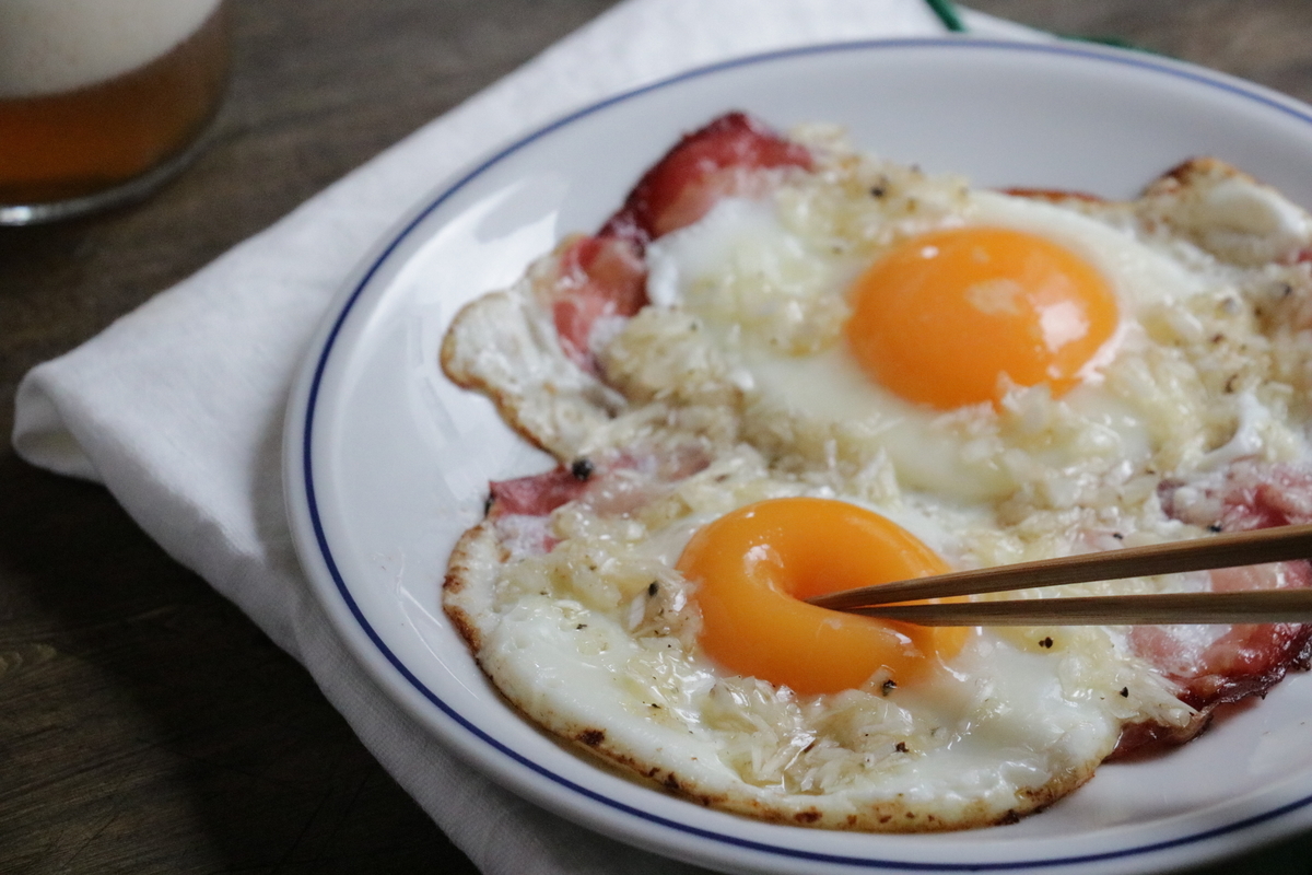 簡単おつまみ☆縁日風な目玉焼き