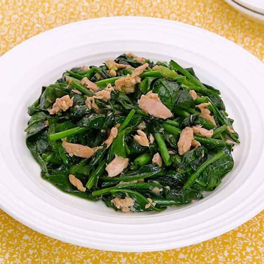 ほうれん草とツナの旨炒め＋＋