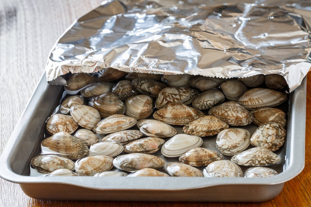 あさりの砂抜き