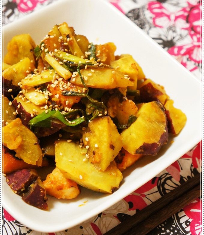 ごぼうと鶏もも肉の韓国風ヤンニョム炒めの作り方 覚えておきたい韓国風料理 - YouTube