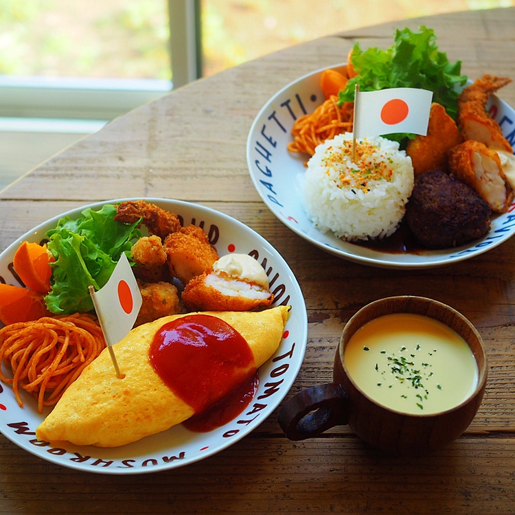 「カンタン酢トマト」でお子様ランチ