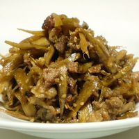 新ごぼうと豚肉のしぐれ煮丼