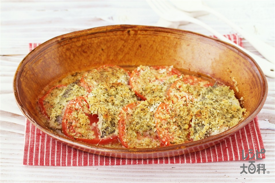 あじのマスタードパン粉焼き