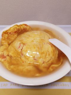 🍜 餃子の王将 天津飯「京風ダレしょう油あん 」「甘酢あん」「塩ダレ」～ ３種類の あんを食べ比べました！！！ぐるぐる