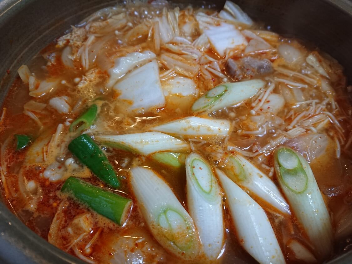 レンジで簡単♪豆腐チゲ風オートミール雑炊