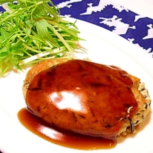 ヘルシー♪秘密の隠し味和風豆腐ハンバーグ