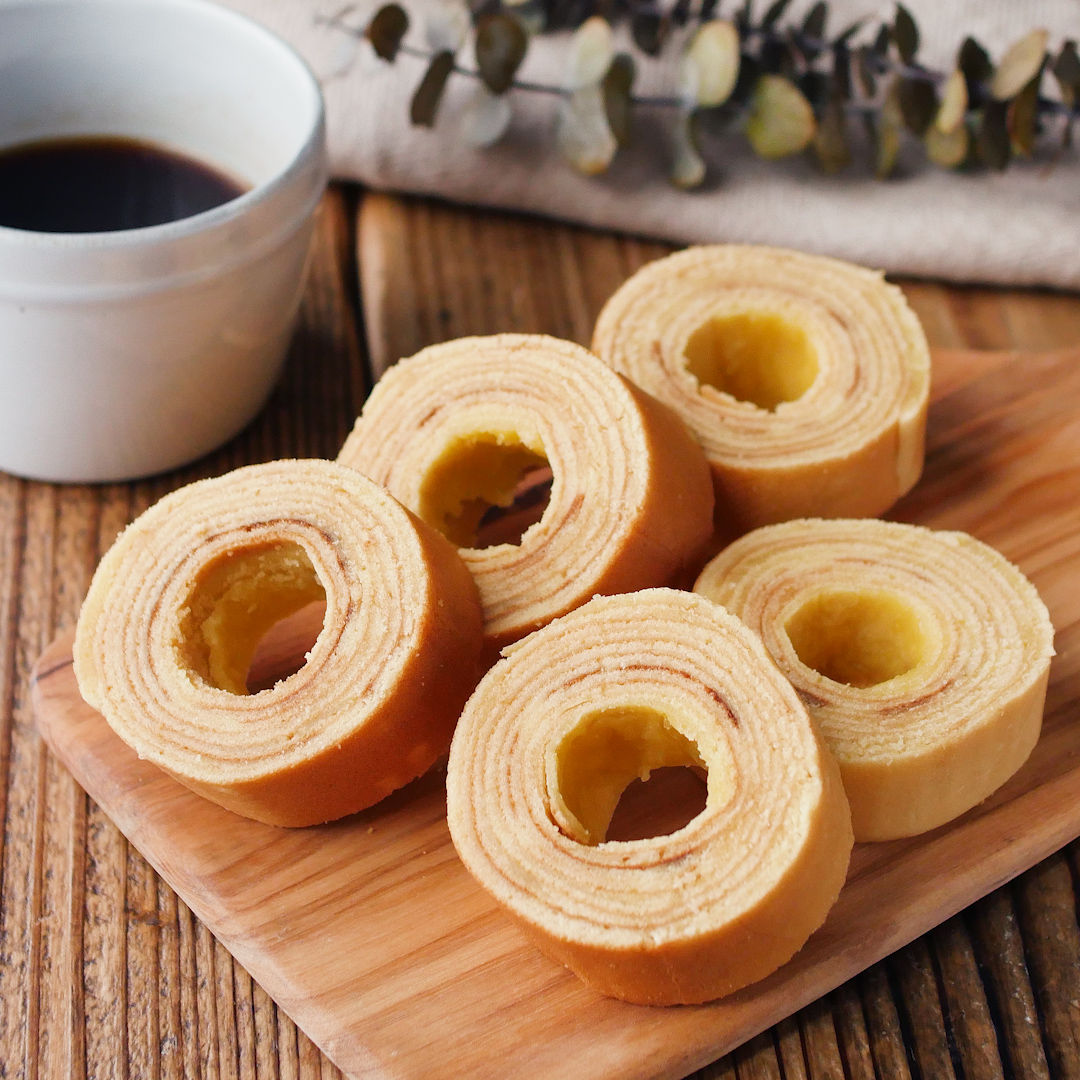 フライパンで簡単に作るバウムクーヘン