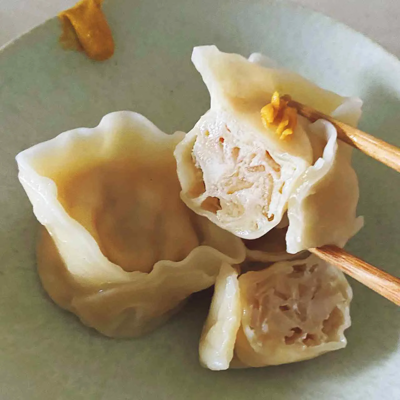 れんこんのひき肉はさみ蒸し