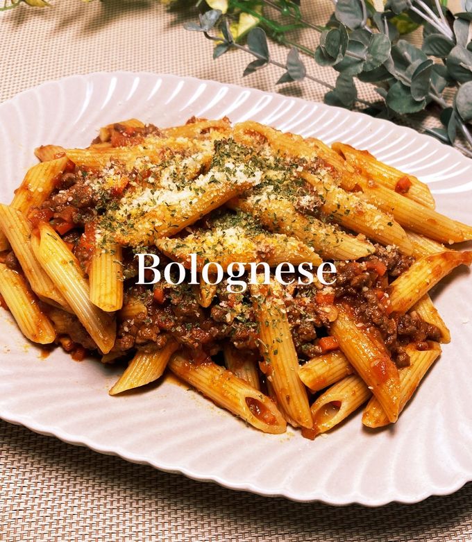 肉の旨味♪定番料理 ペンネボロネーゼmieuxkanon＊