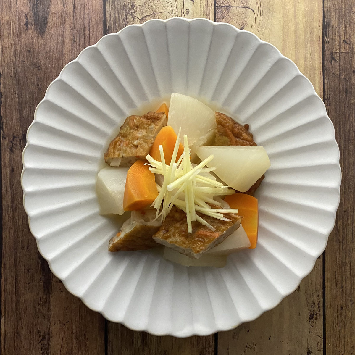 レンジで簡単！ 大根とさつま揚げのさっと煮