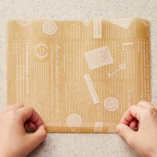 AmazonYFFSFDC バーガー袋 ハンバーガー 包み紙 使い捨て サンドイッチラップ ワックスペーパーシート 耐油紙 揚げ物 敷き紙 包み紙レストラン ピクニック パーティー 紙食品包装 食品用 17*18cm 100枚入YFFSFDC包装用品