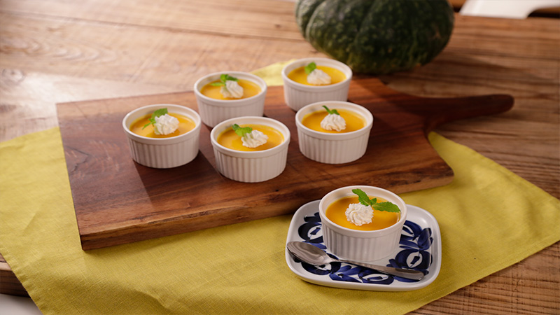 かぼちゃとカカオニブのムース