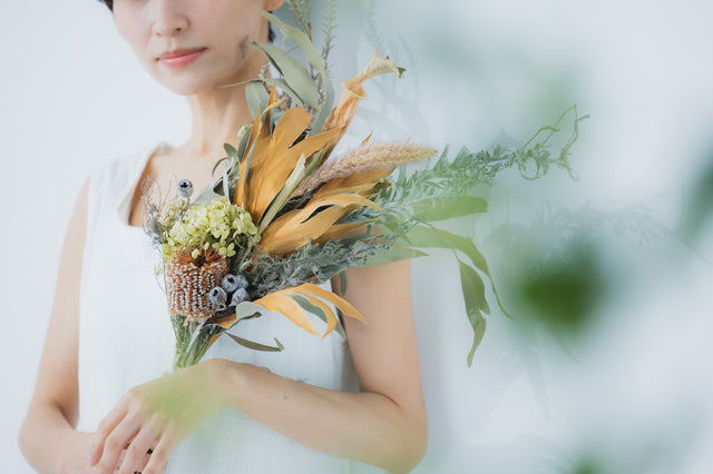 ドライフラワーブーケ ピンクブーケ ウェディングブーケ 前撮りブーケPay ID