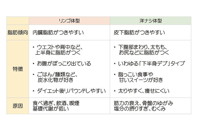 遺伝子タイプ別ダイエット法 内臓脂肪がつきやすい「りんご型」さんは、糖質控えめの食生活を！マキアオンライン美容雑誌『MAQUIA マキア 』公式ビューティサイト