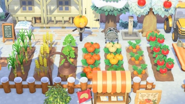 あつ森 無人販売所付きのおしゃれな畑のレイアウト - いつもの暮らしをちょっと良くする