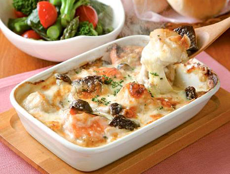 シーフードグラタンの晩ごはん♪ : 365のうちそとごはん*: ｡o○☆ﾟ