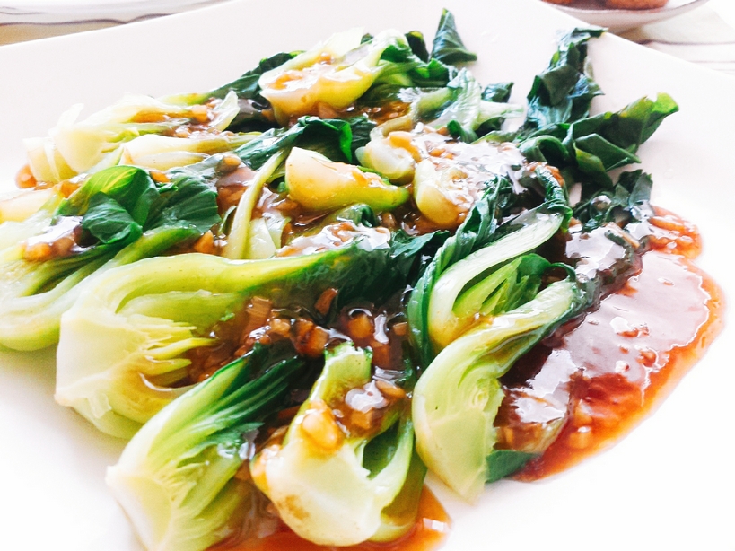 青梗菜のクリーム煮