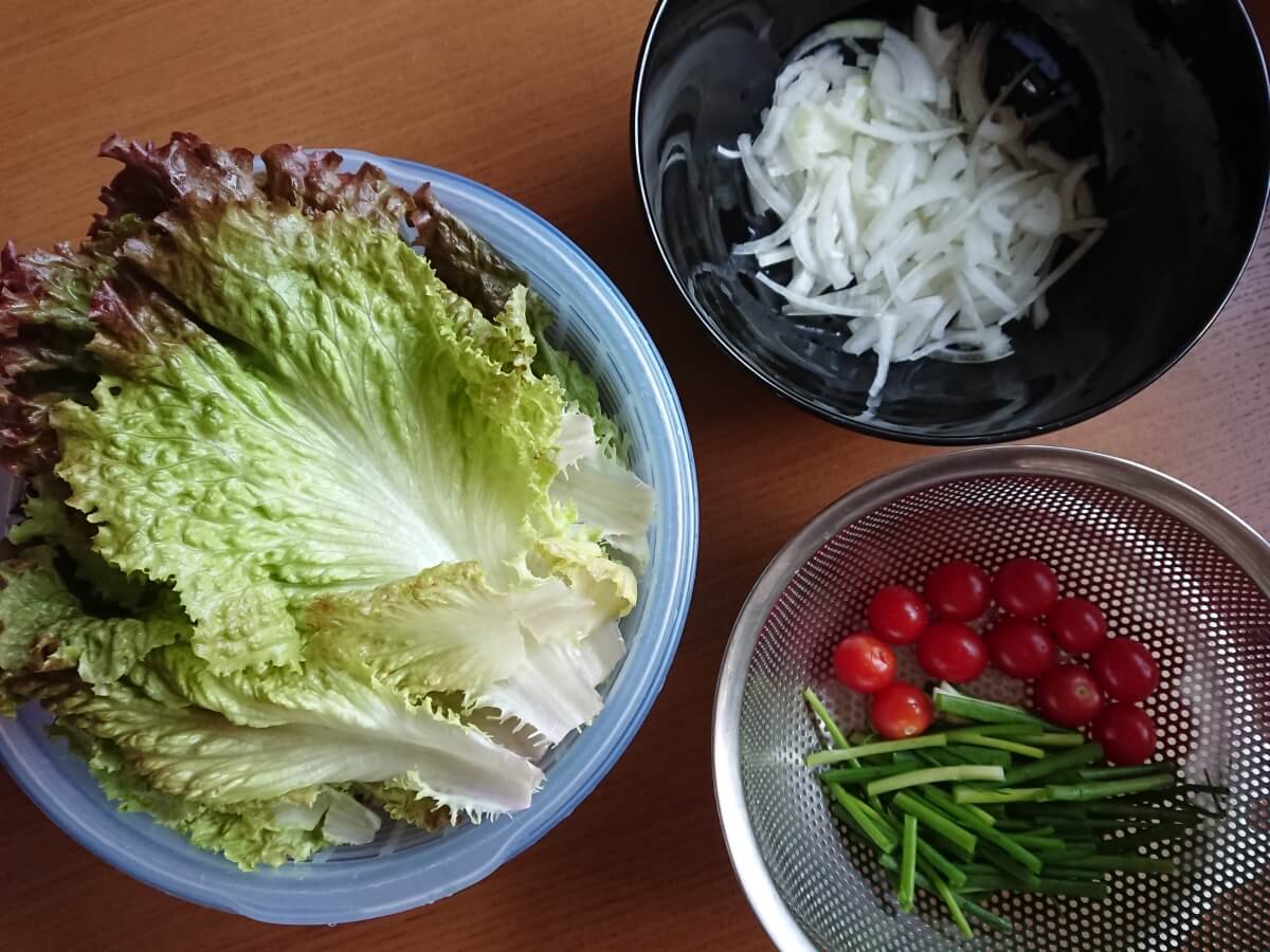 サニーレタスのシンプルサラダ 副菜
