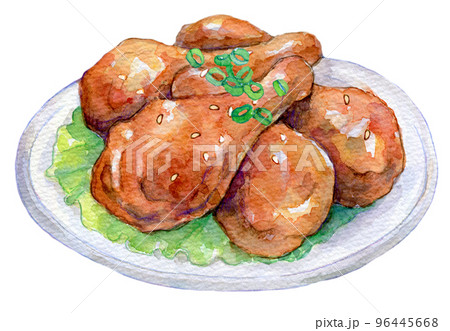 ヤンニョムチキンイラスト無料イラスト・フリー素材なら「イラストAC」