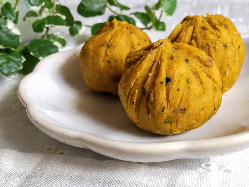 調理も持ち運びも楽々！離乳食後期から かぼちゃきんとん