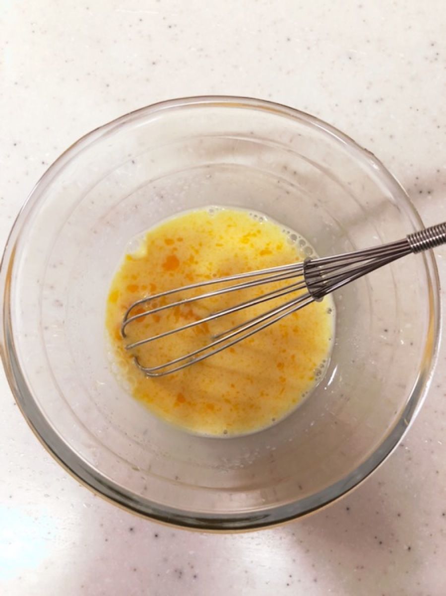 フライパンで作るよ♪とろけるプリン♪